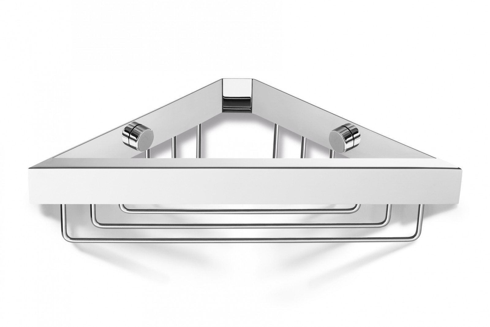 ZACK Edelstahl Eckduschkorb LINEA poliert Wandkorb, Badablage